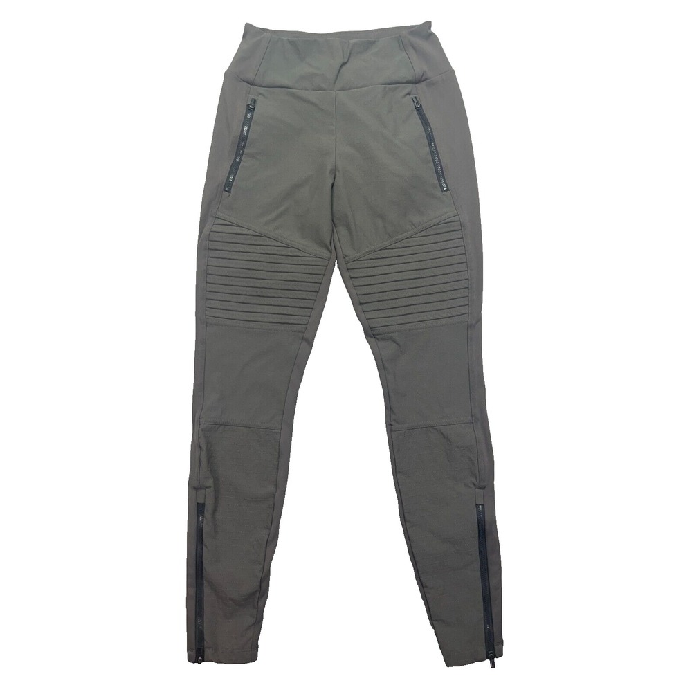 Athleta Headlands Hybrid Moto Tight, Grey Sz 4 Tight Leggings‎ Hiking Pants
